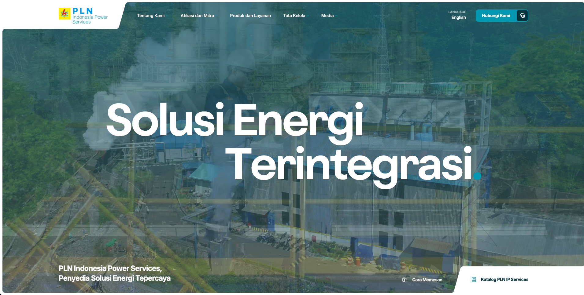 Station landing page example